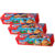Kit 3 Biscoito Recheado Danix Smurfs Sabor Chocolate 130g