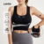Lovito Sutiãs Esportivos Colorblock Push Up Sem Costura Correndo Yoga LNA109028