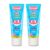 Kit 2 Gel Dental Carmed Fini Dentaduras Sabor Framboesa e Morango com Flúor e Anticárie 70g