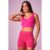 Top Feminino Fashion Fitness Planet Girls Pink