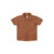 Camisa Infantil Menino Curta Com Textura Colorittá Marrom