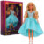 Boneca Princesa Fashion Vestido Azul Brilhante Style Acessórios Castela