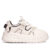 Tênis Feminino Plataforma Ramarim Napa Recortes Creme/Marrom