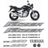Kit Adesivos Para Moto Yamaha Fazer 250 YS 2006 + Emblemas