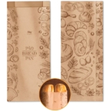 Saco Kraft Padaria 3kg Embalagem Papel 500un 16,5x37cm