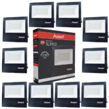 10 Refletor Led Slim50 Luz Branco Frio 6500k Bivolt 50w Prova de Água Avant
