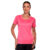 Camiseta Feminina Mizuno Spark 2 Esportiva Rosa Neon