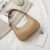 Bolsa Feminina Tricê Nude Baguete Espaçosa De Ombro Estilosa Casual