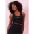Top Feminino Com Logo em Metal Planet Girls Preto
