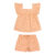 Conjunto Infantil Menina Decote Quadrado Elian Laranja