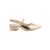 Slingback Bebecê com Bico Fino, Tachas e Salto Médio