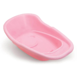 Banheira Bebê Adoleta Com Saboneteira Rosa 20L Compacta