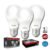 Pack 3 Lâmpada Pera Bivolt Branco 15w 6500K Base E27 Avant