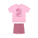 Conjunto Infantil Menina Glitter Tartaruga Elian Rosa