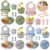 kit 6/8 peças de Silicone para alimentação de bebês