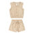Conjunto Infantil Menina Xadrez Colorittá Bege