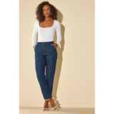 Calça Jeans Feminina Slouchy Marialícia Azul