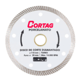 Disco diamantado turbo 110 mm para porcelanato – Cortag