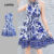 Lovito Vestido Boho Primavera/verão para Mulheres LBL30261