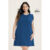 Vestido Feminino Malhão Peletizado Marialícia Azul