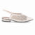 PICCADILLY MAXI – Sapato Slingback Silvia Salto Baixo Off White