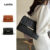 Lovito Elegante grade de arroz simples e versátil bolsa quadrada pequena bolsa de ombro para mulheres LFA62559