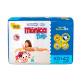 Fralda Turma da Mônica Baby Mega Tamanho XG 42 Unidades Descartáveis