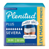 Roupa Íntima Plenitud Protect Plus Unissex Tamanho P/M 32 Unidades Leve Mais Por Menos