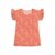 Vestido Infantil Menina Meia Malha Girafa Elian Laranja