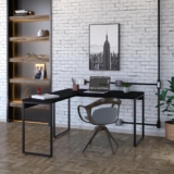 Mesa em L Kuadra Office 135X150X75cm