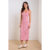 Vestido Feminino Listrado Marialícia Vermelho