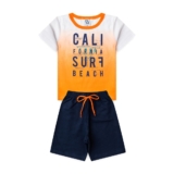 Conjunto Infantil Masculino Surfe Na Califórnia