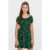 Vestido Curto Juvenil Menina Floral Beats Verde