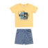 Camiseta Juvenil Menino Listrada Minty Azul