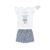 Pijama Infantil Menina Ovelhinha Brilha no Escuro Elian Branco