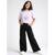 Calça Jeans Wide Leg Feminina Infantil Perna Larga e Bolsos Laterais Confortável Moda Casual e Infantil Moderna