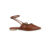 Sapatilha Slingback Bebecê Bico Fino e Tira Dupla no Tornozelo