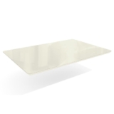 Tampo Mesa Sala de Jantar Madeirado c/Vidro TA31 Retangular 80x120cm Freijó/Off White – Kappesberg