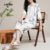 Lovito Conjunto de Pijama Casual 2 Peças Estampa Floral Elegante Confortável para Mulheres LNE126142