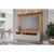 Home p/TV Rack Bancada Moema c/Painel Trend até 70 Pol Ripado c/Pés 180x197cm Off White/Nature – Permóbili