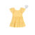 Vestido Infantil Menina Devorê Floral Elian Amarelo