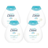 Kit 4 Cremes Hidratantes Corporais Baby Dove Hidratação Enriquecida 200ml