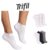 Meia feminina Trifil cano curto kit com 3 pares em algodão