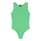 Body Juvenil Menina Canelado Beats Verde