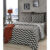 Jogo de Cama Chevron Queen Lar E Lazer Preto