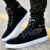 Sapatos de Lona Tamanho Grande para Estudantes Masculinos 2024, Cano Alto, Tendência, Combina com Tudo W5E0