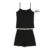 Pijama Feminino Viscose Com Renda Marialícia Preto