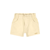 Short Infantil Menina Sarja Com Bolsos Colorittá Amarelo