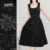 (Lovito Refine) Vestido Elegante de Tecido com Costura Vestido Drapeado para Primavera/verão feminino LR18E111