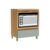 Módulo Cozinha Nesher Rainha Balcão p/ Forno 1 Porta c/Tampo 70 cm Nature/Verde – Nesher